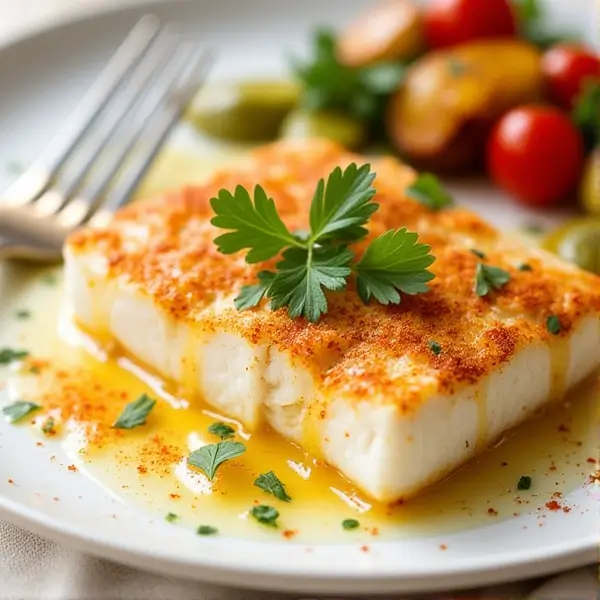 Baked Cod with Garlic Butter