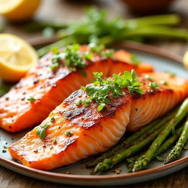 Grilled Lemon Herb Salmon